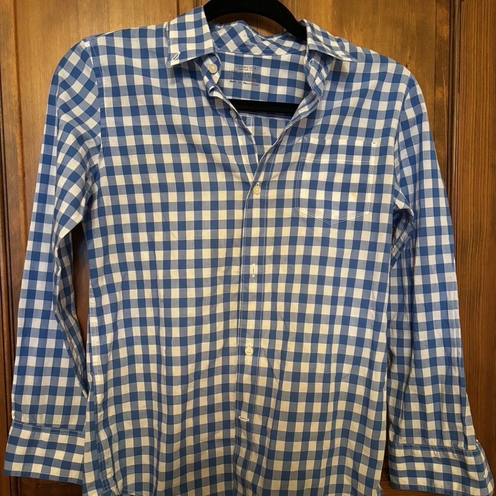 Crewcuts Girls Button-Up Long-Sleeved Dress Shirt- Size 12